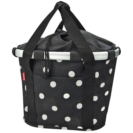 Rixen kaul fietsmand reisenthel mand klickfix zwart dots - 413367