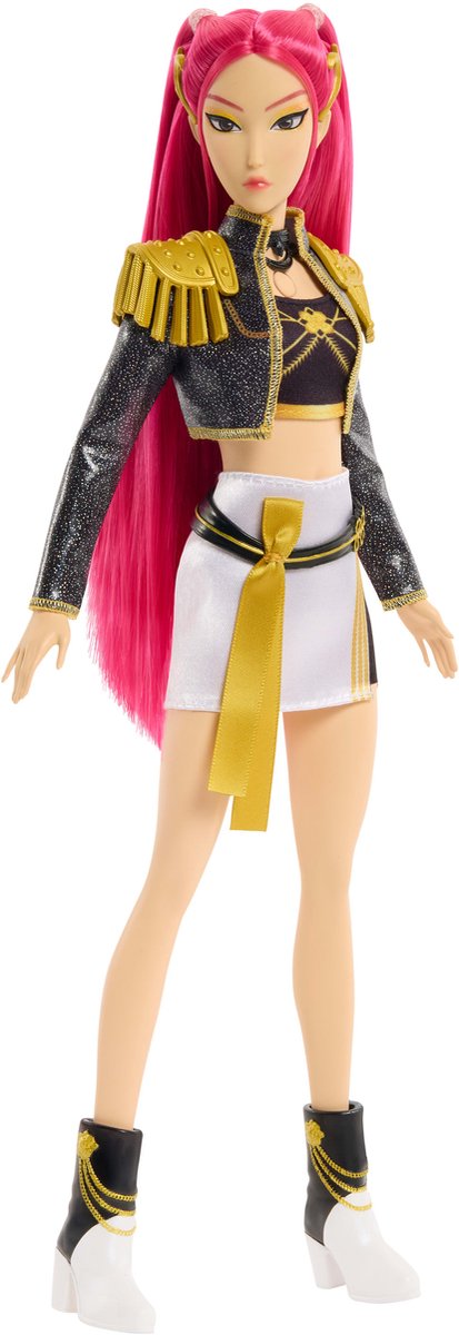 Mattel kpop demon hunters huntr x mira 'golden' zingende pop in outfit