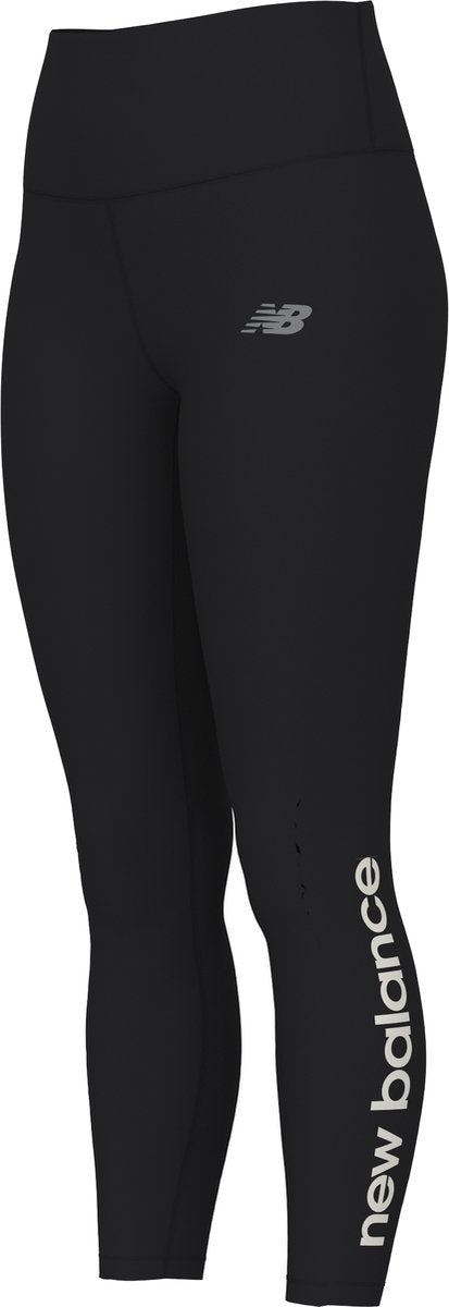 New balance sport high rise graphic legging 25 dames sportbroek - black