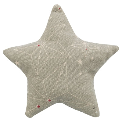 Trixie Xmas Play Cushion Star z Cattnip Cotton Beige