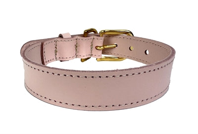 Sazzz Collar Dog Braveheart Leather Rosa claro