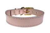 Sazzz Collar Dog Braveheart Leather Rosa claro