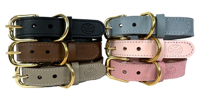 Sazzz Collar Dog Braveheart Leather Rosa claro