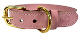 Sazzz collar dog braveheart leather pink