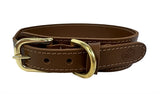 Sazzz Collar Dog Pioneer Leather Saddle Brown