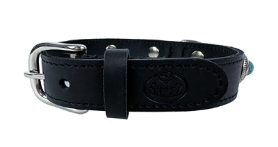 Sazzz Collar Dog Adventure Stone Leather Black