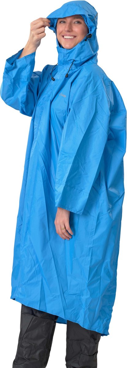 Lowland outdoor wandelponcho - 100% waterdicht (10.000mm) - ademend (8.000g m²) pfas vrij! xl