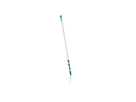 Leifheit telescoopsteel aluminium 130 - 400 cm - incl. antislipkop - 360° draaibaar - ophangoog - click system