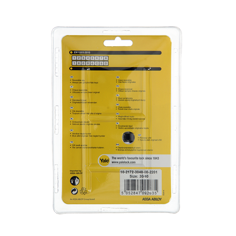 Yale 1060527 - profielcilinder 2100 mv 70mm(30 40) | 2 stuks