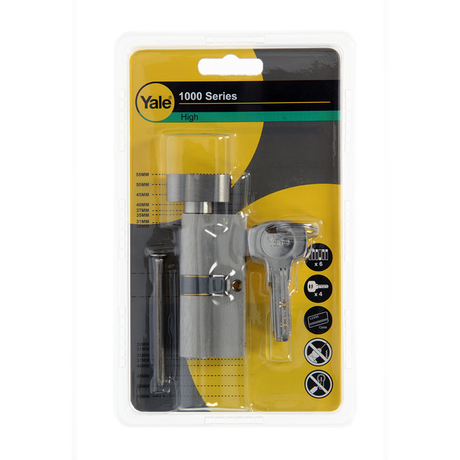 Yale 1060545 - knopcilinder 1000 mv 70mm(35 35) | 2 stuks