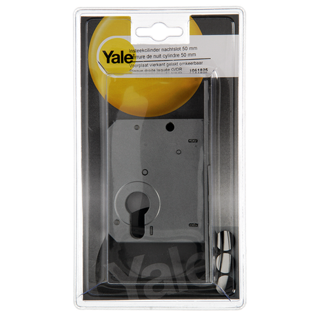 Yale 1061825 - insteek cilindernachtslot 50mmvoorplaat vierkant gelakt omkb | 1 stuks