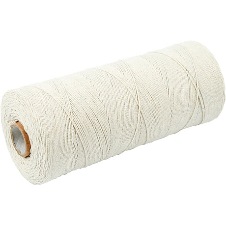 Creativ company https: www.cchobby.nl katoendraad-l-700-m-extra-dunne-kwaliteit-12-6-ca-1-mm-licht-naturel-250-gr-1-bol