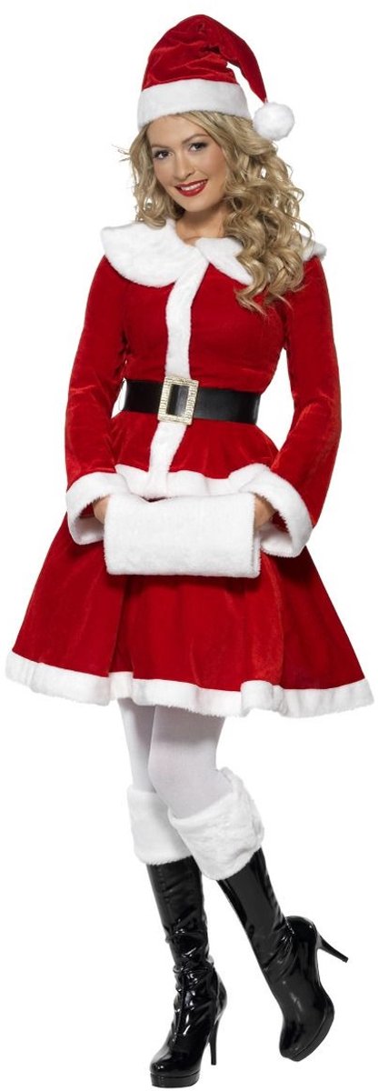 Smiffys miss kerstvrouw outfit - maat s