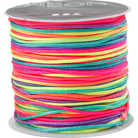 Creativ company https: www.cchobby.nl macrame-koord-dikte-1-mm-neon-kleuren-28-m-1-rol