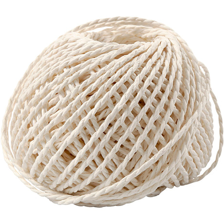 Creativ company https: www.cchobby.nl papier-garen-dikte-2-5-3-mm-wit-150-gr-40-m-1-bol
