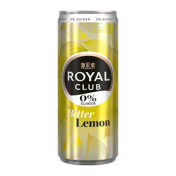 Royal club bitter lemon 0% blik (12x 25 cl)