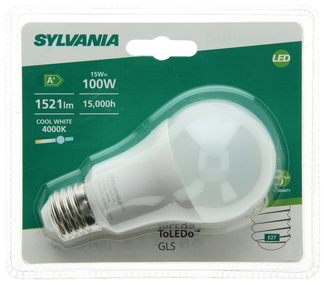 Sylvania 1056558 - syl peer kw e27 mat 1521lm 15w=100w | 6 stuks