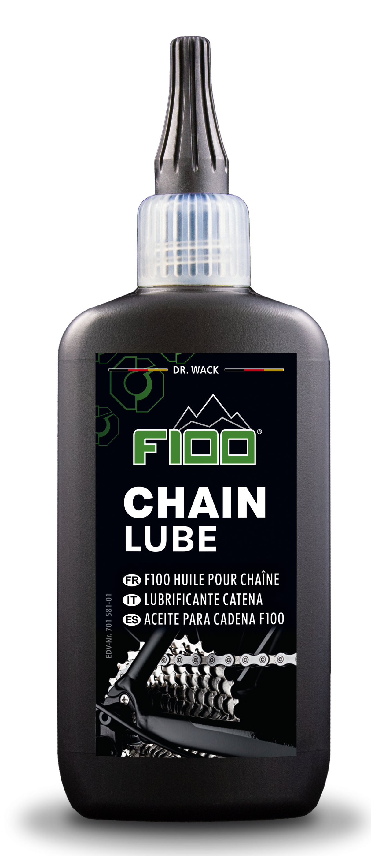 Drwack chain lubricant dr.wack F100 chain lube dropper bottle of 100ml