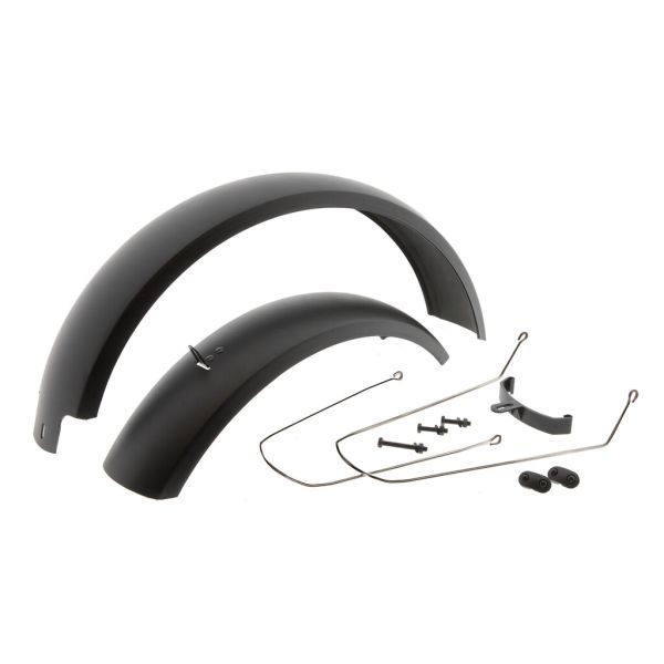 Mirage spatbord set 20 fatbike incl. bevestiging - zwart