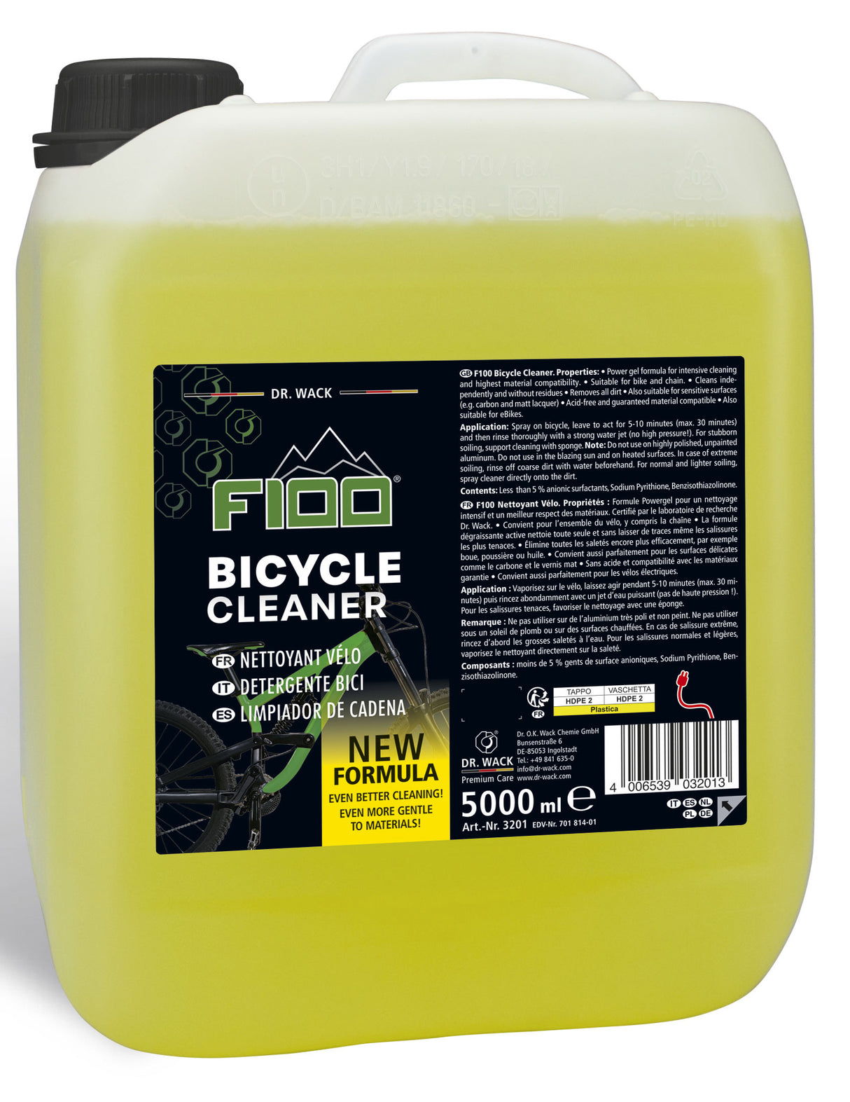 DRWACK Bicycle cleaner Dr. Wack F100 Bicycle Cleaner for the workshop 5 liters