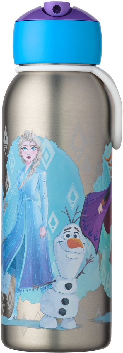 Mepal isoleerfles flip-up campus - 350 ml - 12 uur koud 4 uur warm - drinkfles met rietje voor kinderen - frozen 2