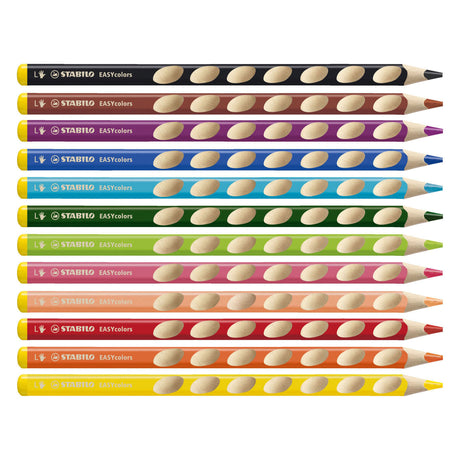 Stabilo easycolors kleurpotloden linkshandig - 12 st. + puntenslijper