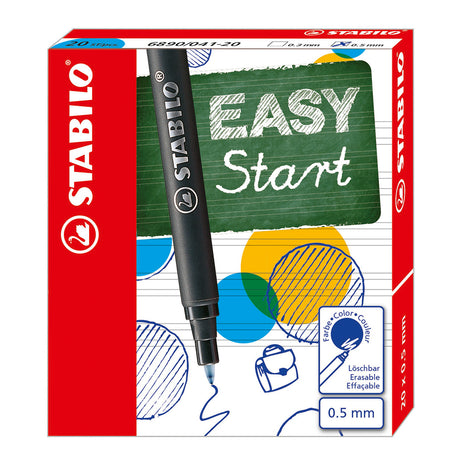 Stabilo easyoriginal - navulling medium - 20 stuks - blauw