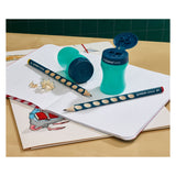 Stabilo easysharpener - 3 in 1 puntenslijper - links - petrol