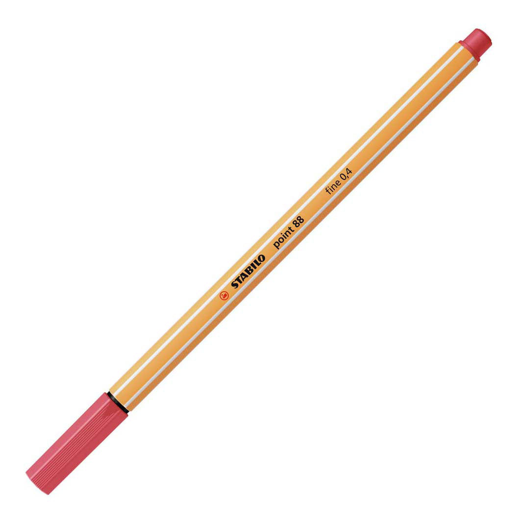 Stabilo point 88 fineliner roestig rood (88 47)