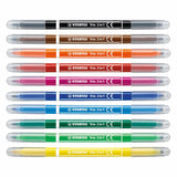 Stabilo Trio 2 in 1 felt -tip pen and fineliner in a set of 10 pieces