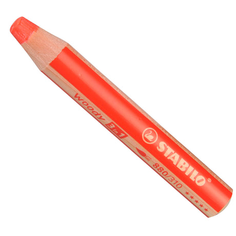 Stabilo woody 3 in 1 - multitalent kleurpotlood - rood