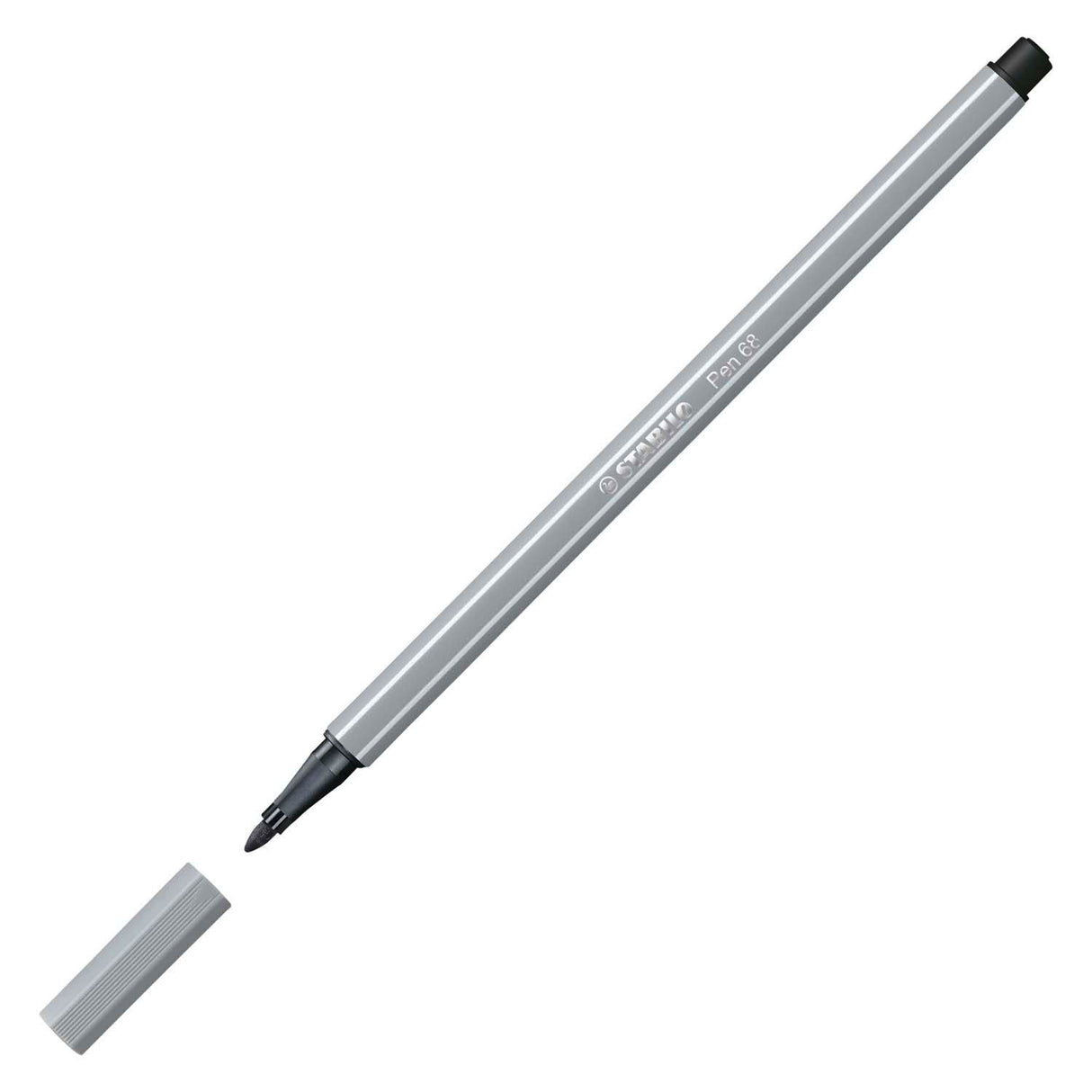 Stabilo Pen 68 - Filztip Stift - mittelkaltes Grau (68 95)