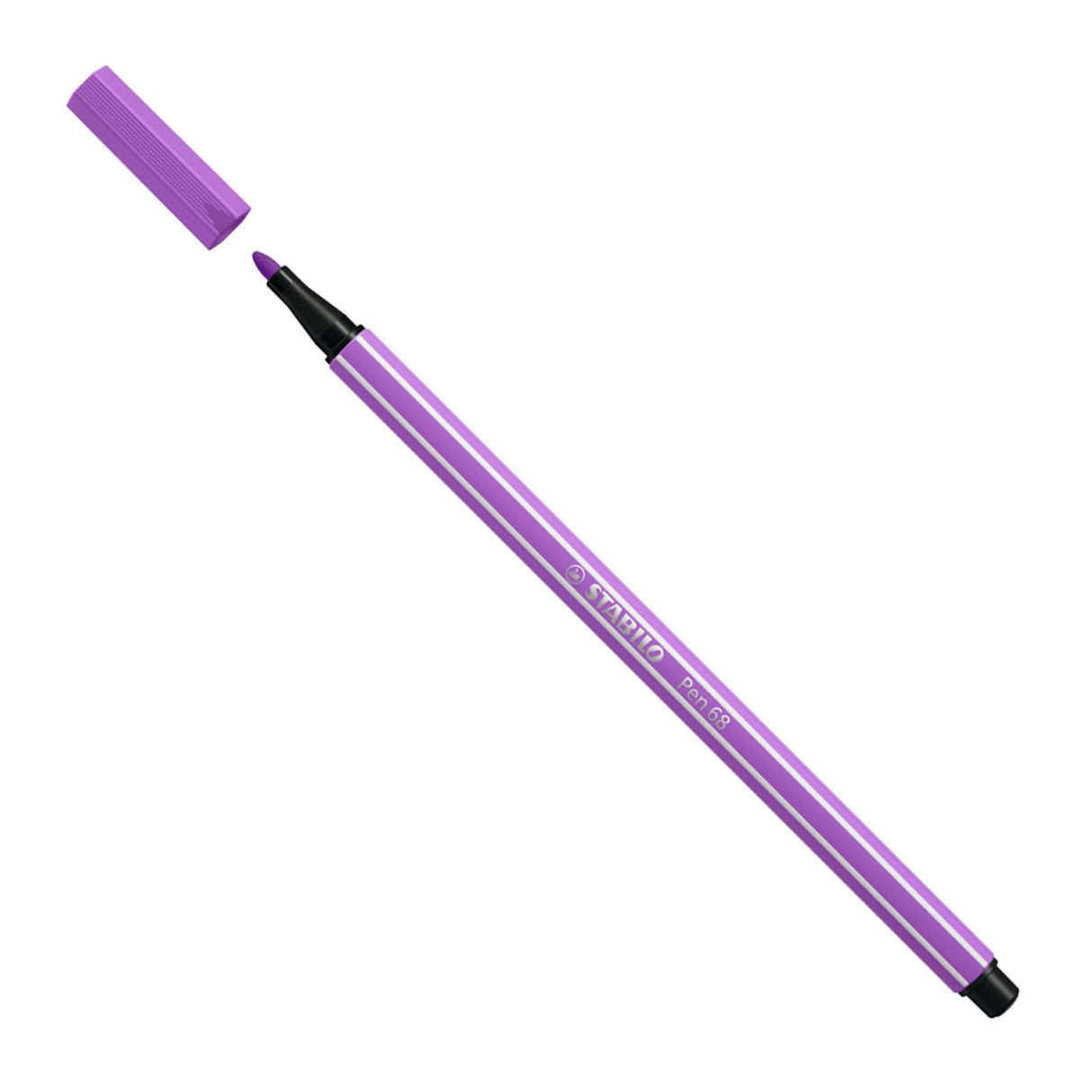 Stabilo Pen 68 - Filztip Stift - Pflaumen lila (68 60)