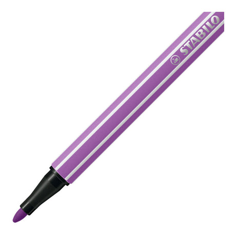 Stabilo pen 68 brush - premium brush viltstift - plum paars - per stuk