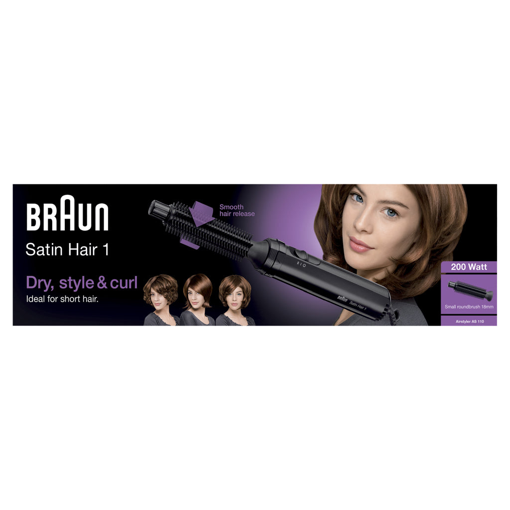 Braun AS110 Capelli in raso 1 pennello arricciacapelli nero