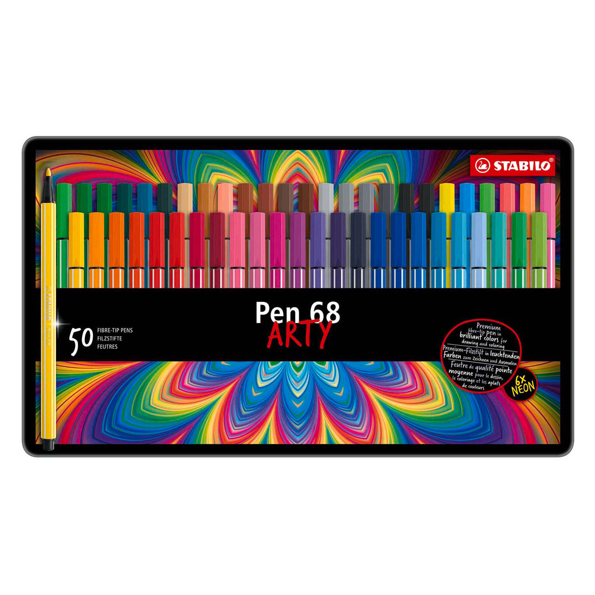 Stabilo Pen 68 i Metal Box, 50 ..