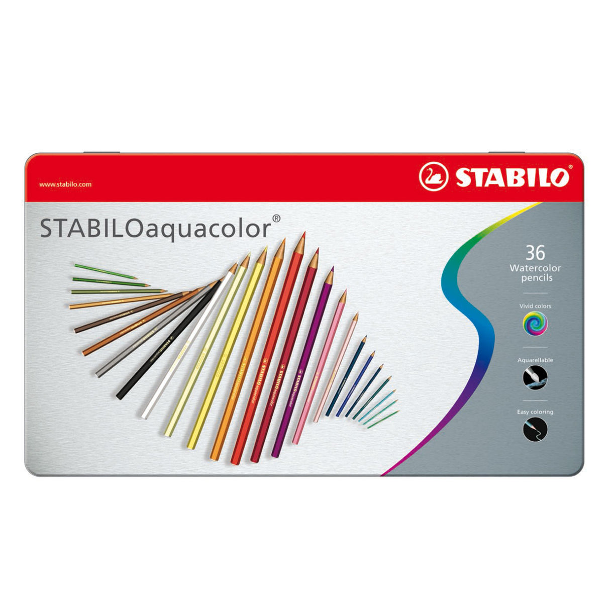 Stabilo Aquacolor Metal Box, 36.