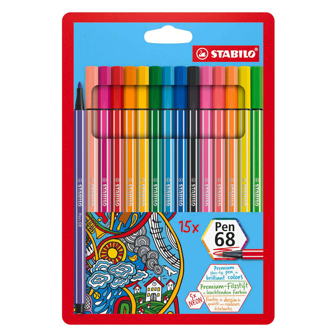 Stabilito Pen 68 - 15 colori