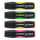 Stabilo Green Boss Markers, 4: a.