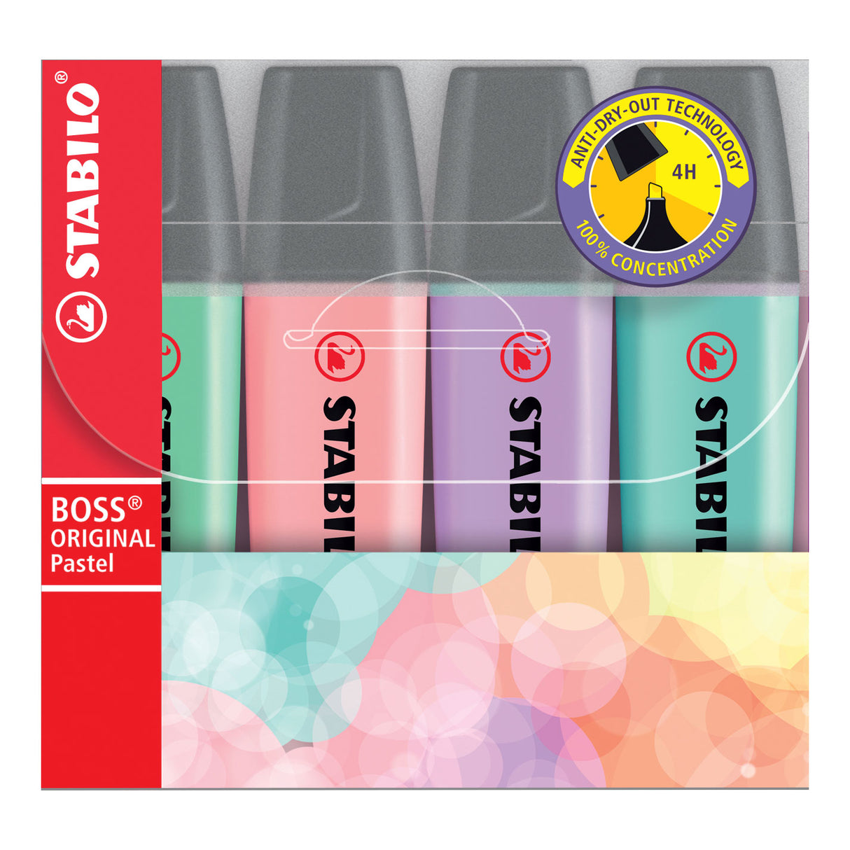 Stabilo Boss Original pastel markers, 4st.