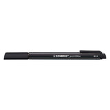 Stabilo pointmax - hardtip fineliner 0,8 mm - met nylon tip - zwart - per stuk
