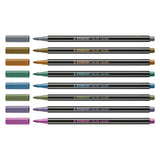 Stabilo viltstift pen 68 metallic blik a 8 stuks