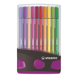 Stabilo Pen 68 Color parade Anthracite pink, 20st.