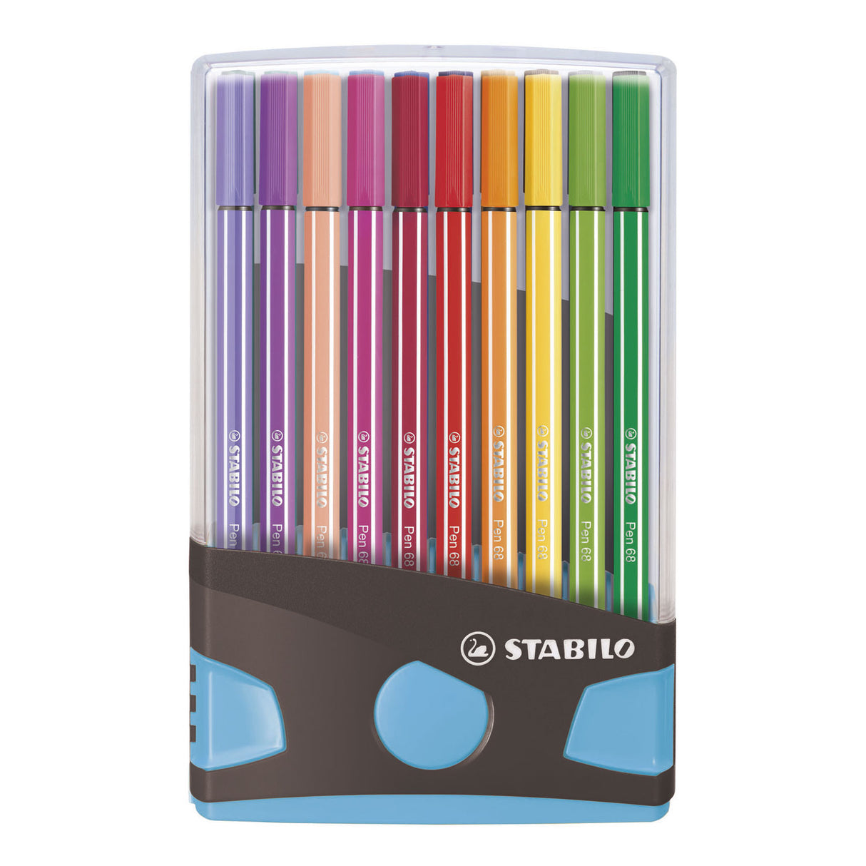 Stabilo Pen 68 Color parade anthracite light blue, 20st.