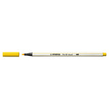 Stabilo pen 68 brush - viltstift - geel (44)