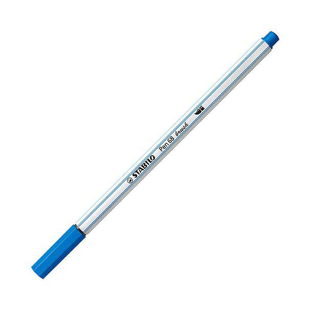 STABILO Pen 68 Brush 41 - Donkerblauw