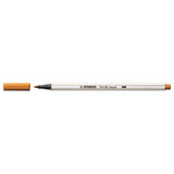 Stabilo pen 68 brush - viltstift - donker oker (89)