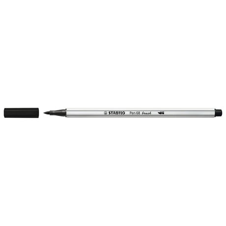 Stabilo pen 68 brush - viltstift - zwart (46)
