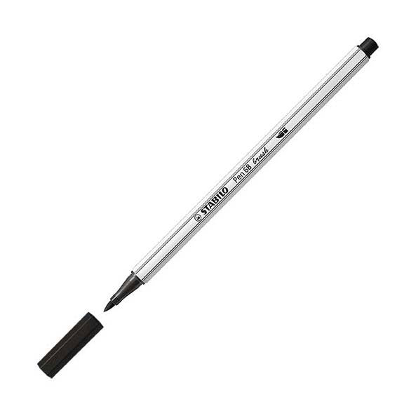 Stabilo Pen 68 Brush 46 - Sort