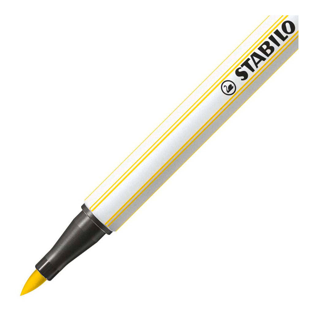 Stabilo Pen 68 Brush 24 Lemon jaune